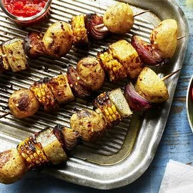 Brazilian Potato & Vegetable Kebabs